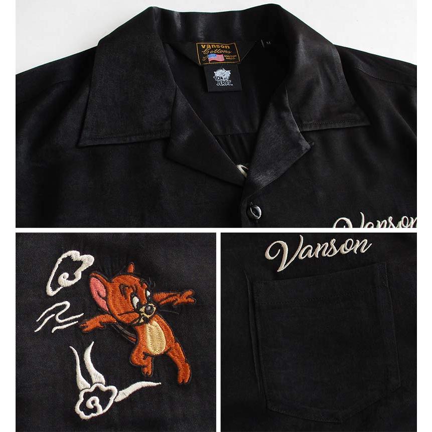 VANSON ボーリングシャツ バンソン トムとジェリー メンズ