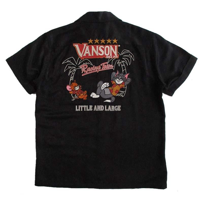 VANSON（バンソン） トムとジェリー ボーリングシャツ レーヨン半袖