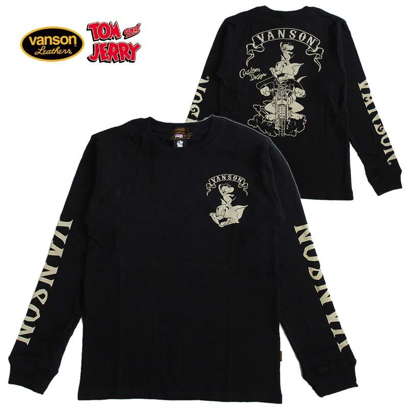 VANSON（バンソン） トムとジェリー サーマル長袖Tシャツ ロンT