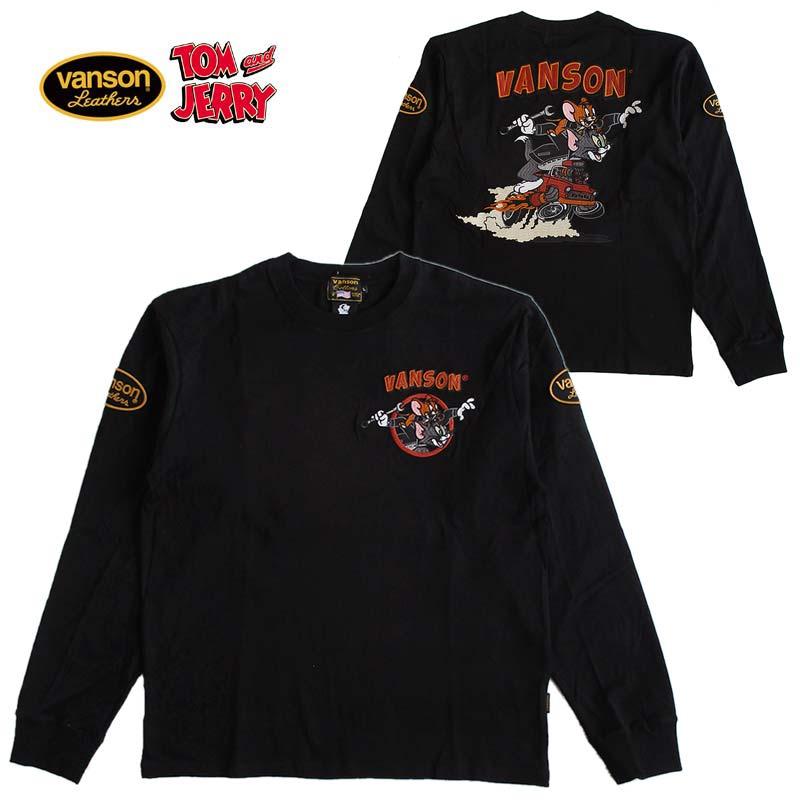 VANSON（バンソン） トムとジェリー 長袖Tシャツ ロンT メンズ 