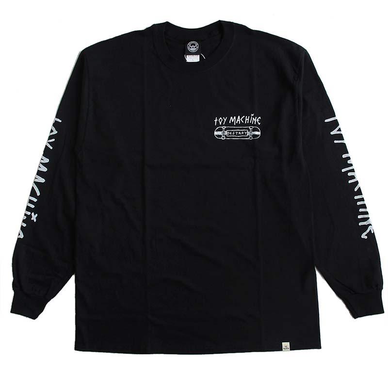 Toy Machine 長袖Tシャツ 黒 TOY MACHINE toy machine トイマシーン メンズ 長袖Tシャツ ロン