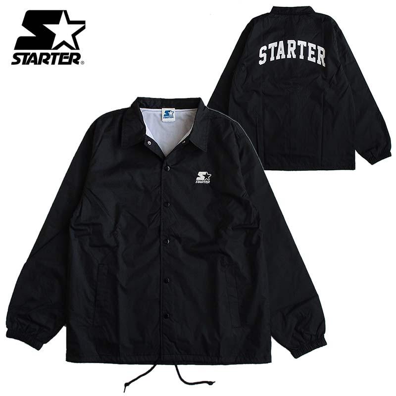 STARTER（スターター） ロゴ入り ナイロン コーチジャケット メンズ