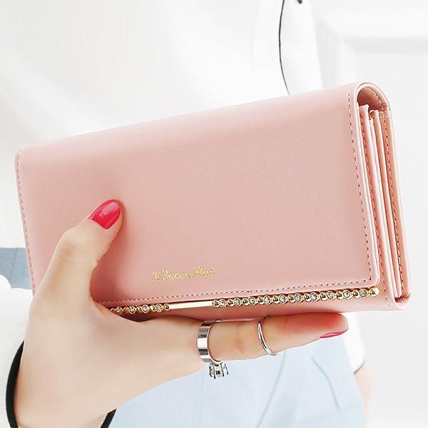 ピンク他全7色 かわいいレディース財布 レディース長財布 可愛い長財布 女性へのプレゼントに最適な長財布 婦人財布 Kq355 L L Shopping 通販 Yahoo ショッピング