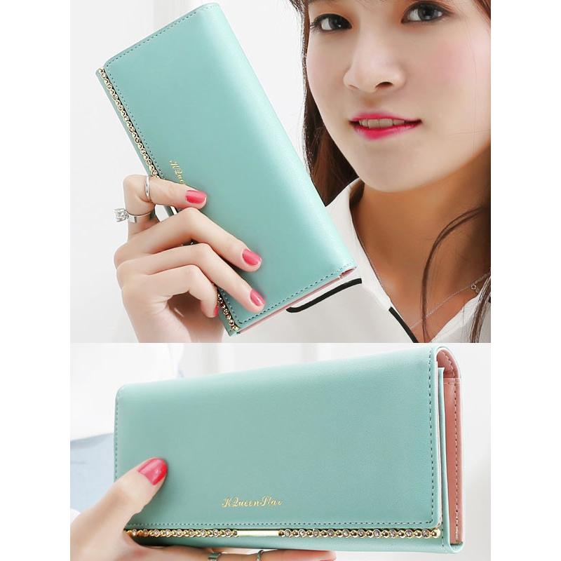 ピンク他全7色 かわいいレディース財布 レディース長財布 可愛い長財布 女性へのプレゼントに最適な長財布 婦人財布 Kq355 L L Shopping 通販 Yahoo ショッピング