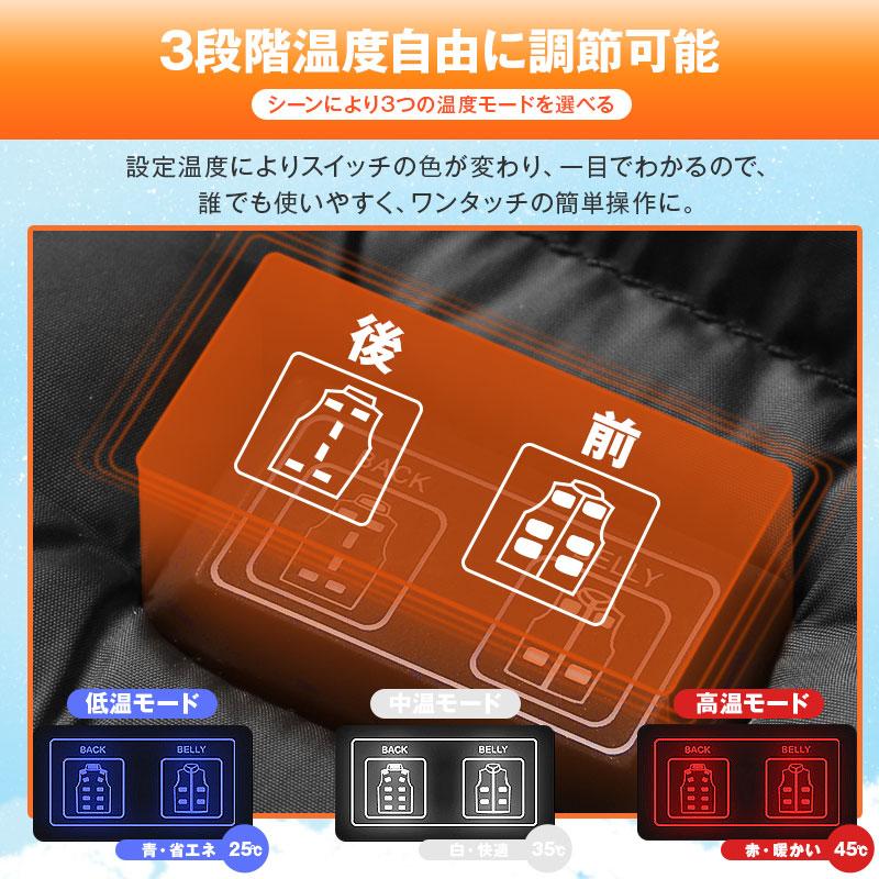 電熱 【新春限定20%OFF】 電熱ベスト 加熱ベスト 発熱ベスト