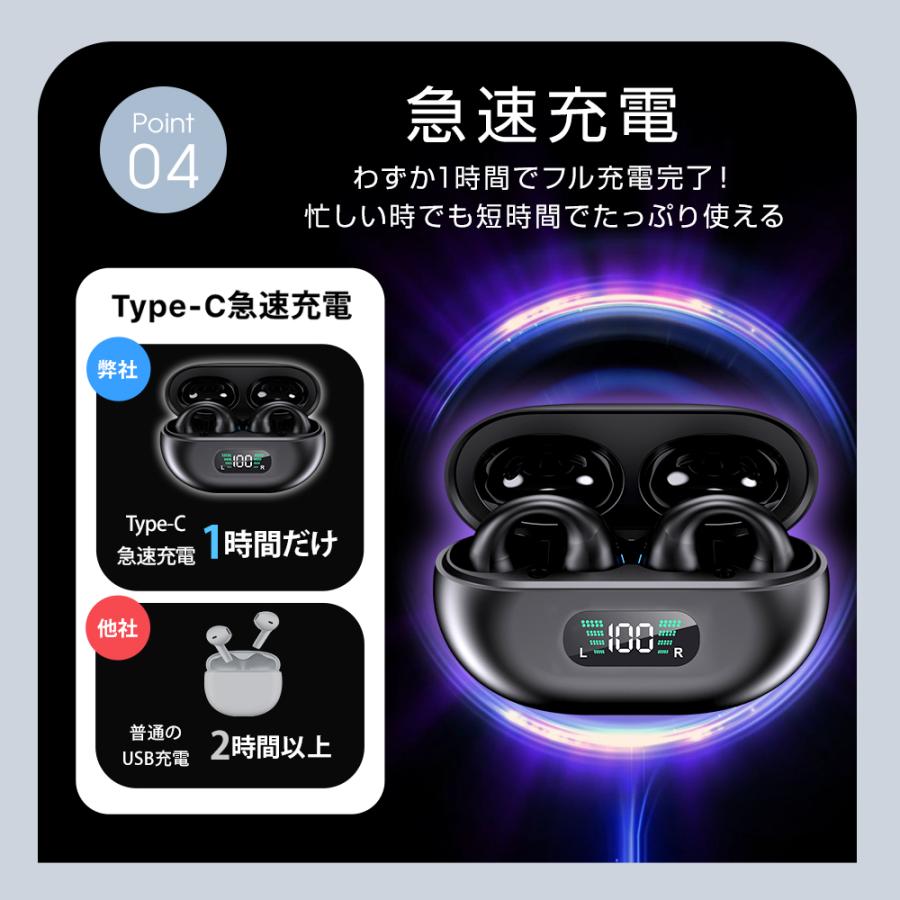 ワイヤレスイヤホン Bluetooth5.4 日本語音声アナウンス 自動ペア