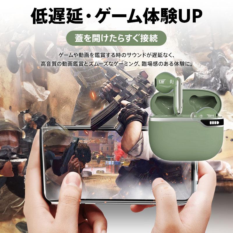 ワイヤレスイヤホン 日本語音声ガイド Bluetooth 5.2 LED残 量表示 自動ペアリング 最新版 iPhone 15 Android Hi-Fi CVC8.0 高音質 重低音 防水｜ll-yshp｜18