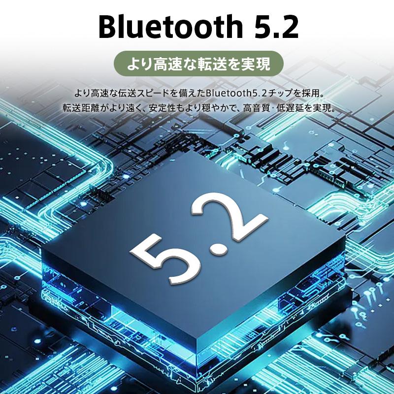 ワイヤレスイヤホン 日本語音声ガイド Bluetooth 5.2 LED残 量表示 自動ペアリング 最新版 iPhone 15 Android Hi-Fi CVC8.0 高音質 重低音 防水｜ll-yshp｜16