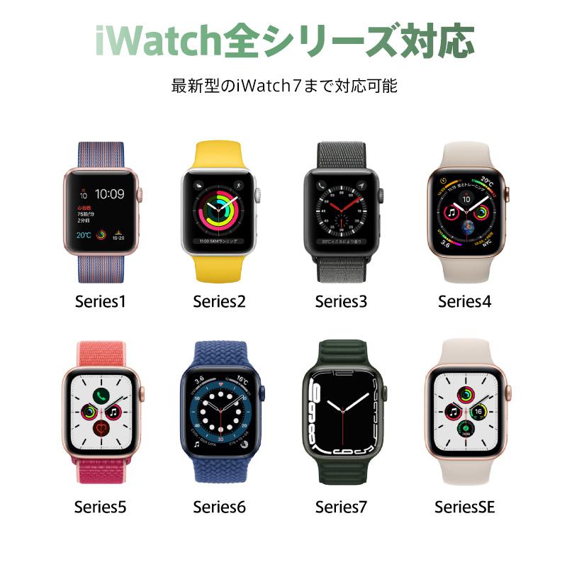 Apple Watch アップルウォッチ series7 1 2 3 4 ワイヤレス充電器 38/40/42/44mm iWatch コンパクト USB マグネット ケーブル｜ll-yshp｜11