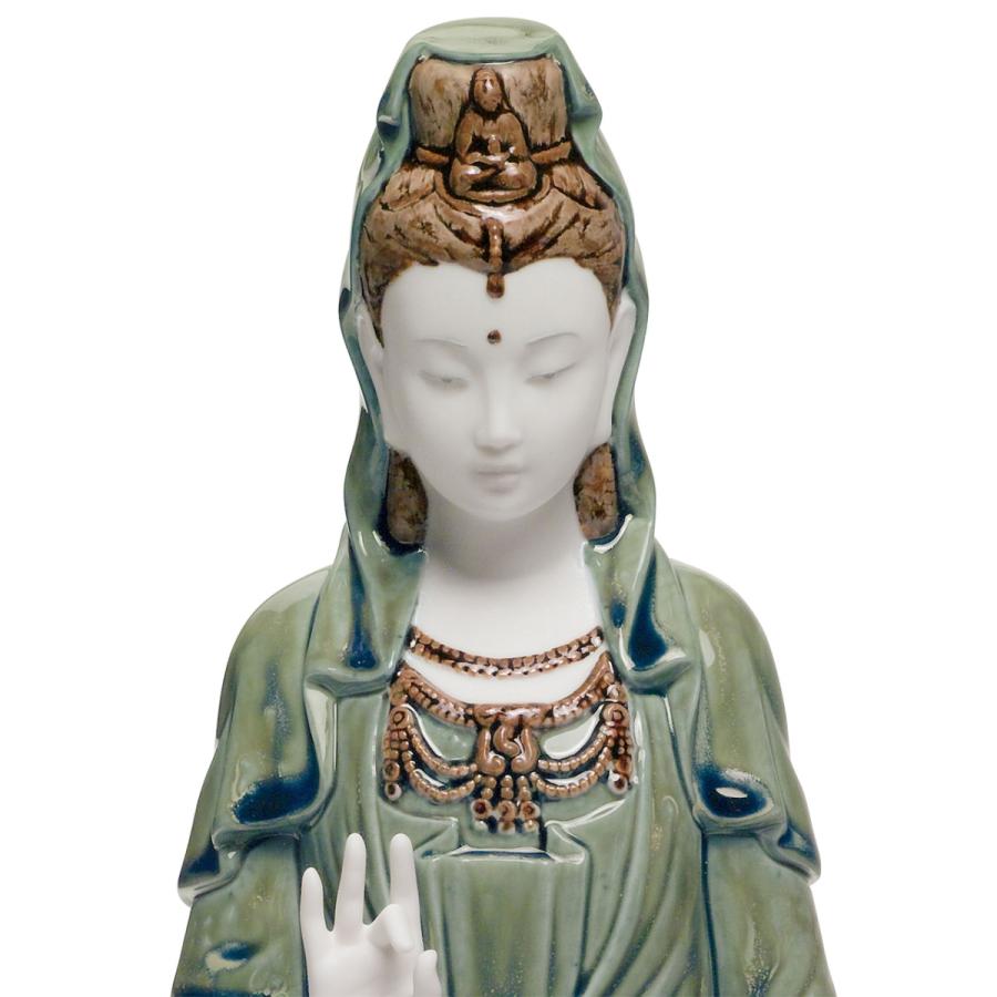Lladro （リヤドロ） 観音菩薩 仏教 宗教 「観音様（慈愛） 緑 #1941