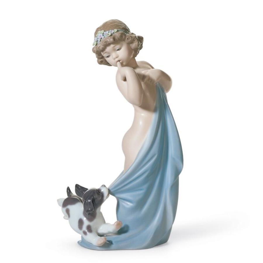 Lladro リヤドロ 少女 女の子 子供 ヌード 犬 いぬ イヌ 動物 いたずらしないで 8106 リヤドロ大好き 通販 Yahoo ショッピング