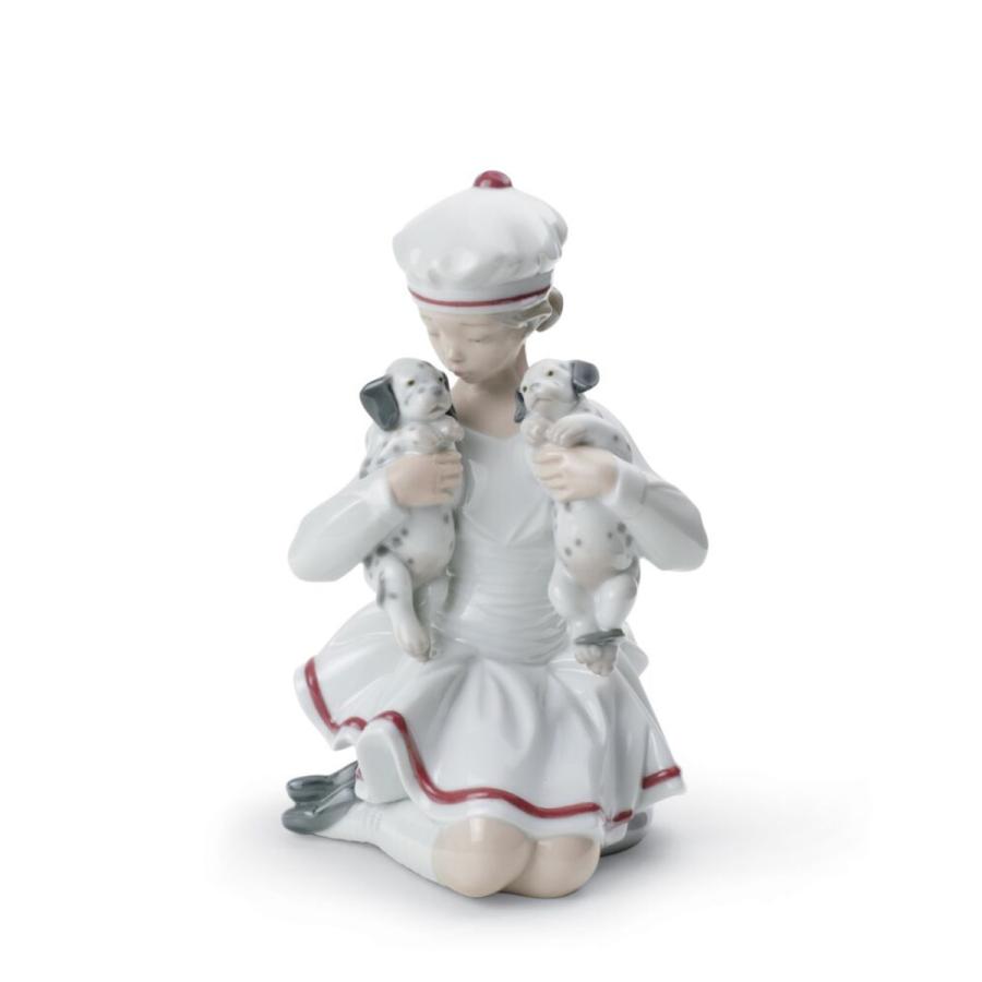 Lladro リヤドロ 犬 いぬ イヌ 仔犬 動物 少女 女の子 甘えんぼう ダルメシアンの兄弟 8521 リヤドロ大好き 通販 Yahoo ショッピング