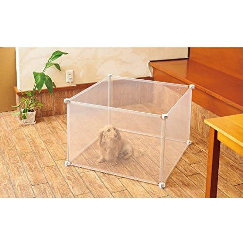 22年激安 犬用品 Oft ペットパーテーション クリア 2枚組 犬 猫 うさぎ 仕切り 柵 フェンス 脱走防止 半透明 室内 簡易サークル トイレ仕切り Www Centrodelmobilebassanese It