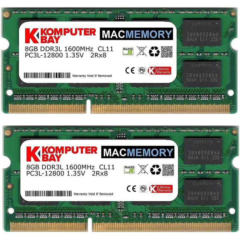 Komputerbay MACMEMORY DDR3-1600 1.35V（低電圧） ノートPC用SODIMM 16GBセット （8GB×2  :20220202085039-00078:Jinseinobinobi - 通販 - Yahoo!ショッピング