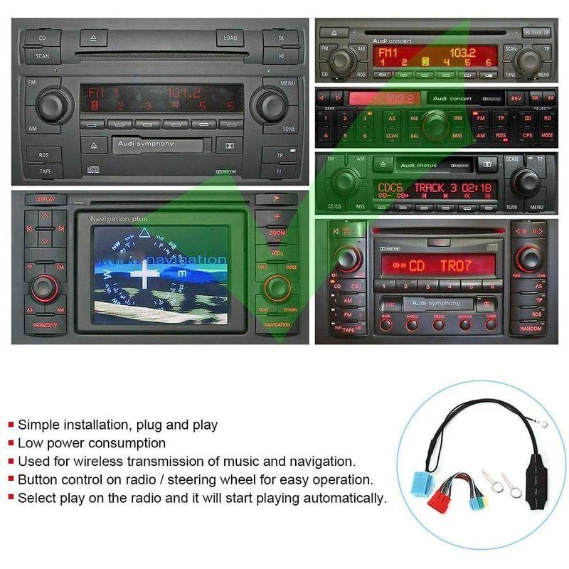 KIMISS 20pin/8pin Bluetooth 5.0オーディオアダプターラジオコネクターカーステレオフィットAudi A2 A3  :20220206131516-00233:Jinseinobinobi - 通販 - Yahoo!ショッピング
