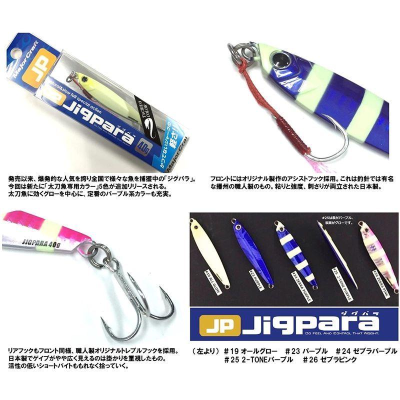 国内外の人気集結 メジャークラフト ジグパラ ３０ｇ １９ オールグロー ゆうパケット Rmladv Com Br