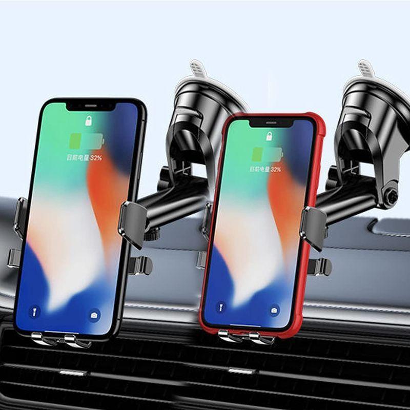 22年版車載ホルダー スマホスタンド 360度回転 オートロックカーフォンホルダー 伸縮アーム 取り付け簡単 安定性 携帯ホルダー 車 最安値級価格 オートロックカーフォンホルダー
