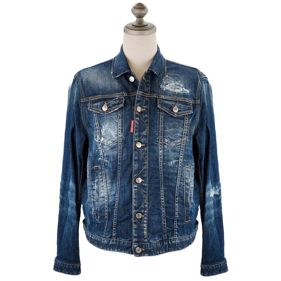 DSQUARED2 ディースクエアード デニムジャケット 2022年春夏新作 S74AM1231 S30789 DAN JEAN JACKET メンズ 470 BLUE DENIM ブルーデニム :r22sss74am1231blu:ジェガール - 通販 - Yahoo!ショッピング