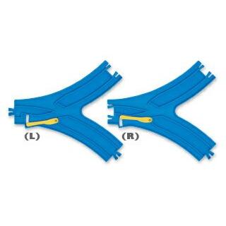 プラレール　[R12]　8の字ポイントレール　L・R各1本入　【レール】【タカラトミー】｜llhat