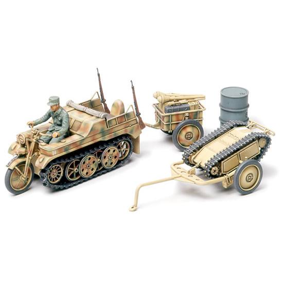 (未使用･未開封品)タミヤ フッケバインケッテンクラート牽引セット タミヤ 1/48 Ta183A フッケバイン ケッテンクラート 牽引セット未組立