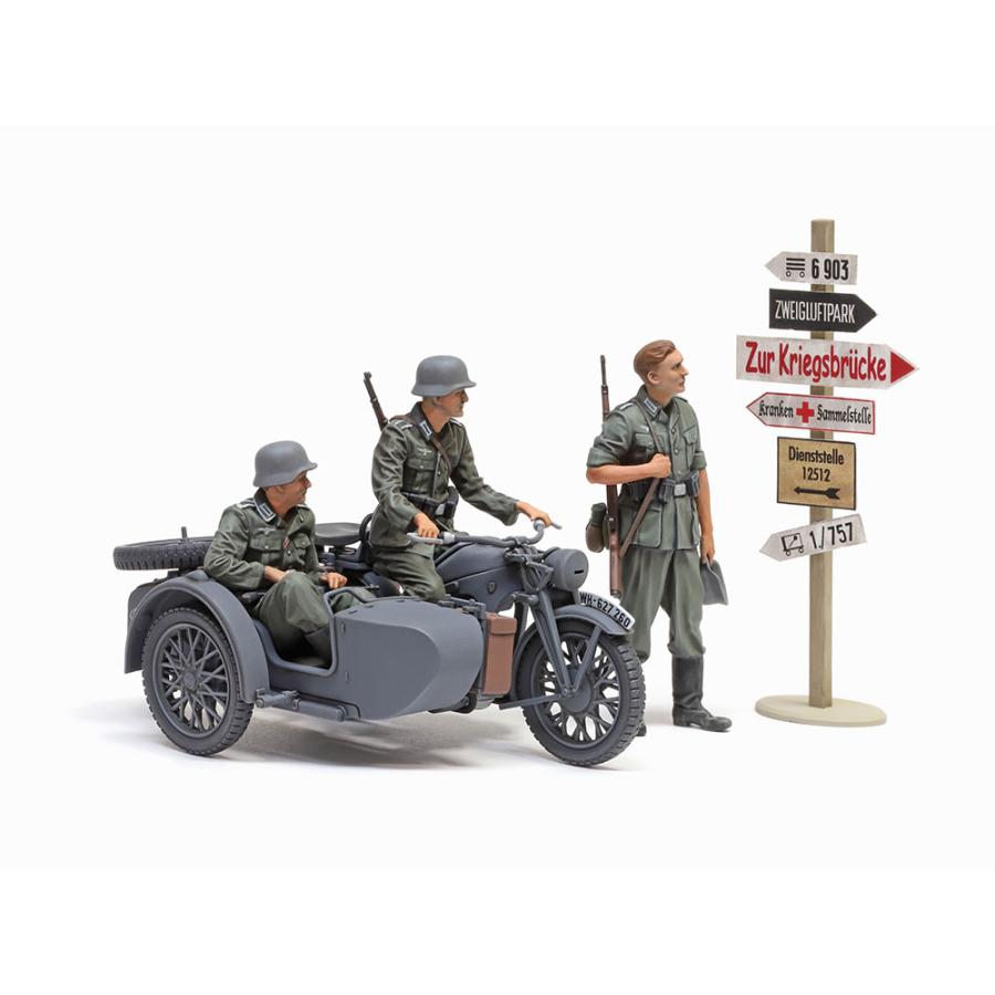 タミヤ 1/35 ドイツ軍用サイドカー KS600【35384】【プラモデル
