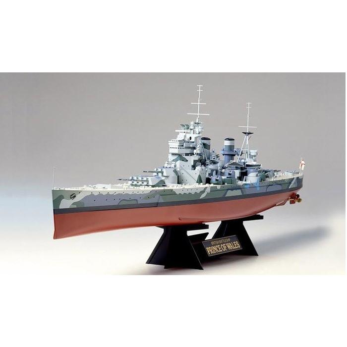 タミヤ  1/350 艦船シリーズ No.11 イギリス海軍戦艦 プリンス・オブ・ウェールズ　【78011】｜llhat