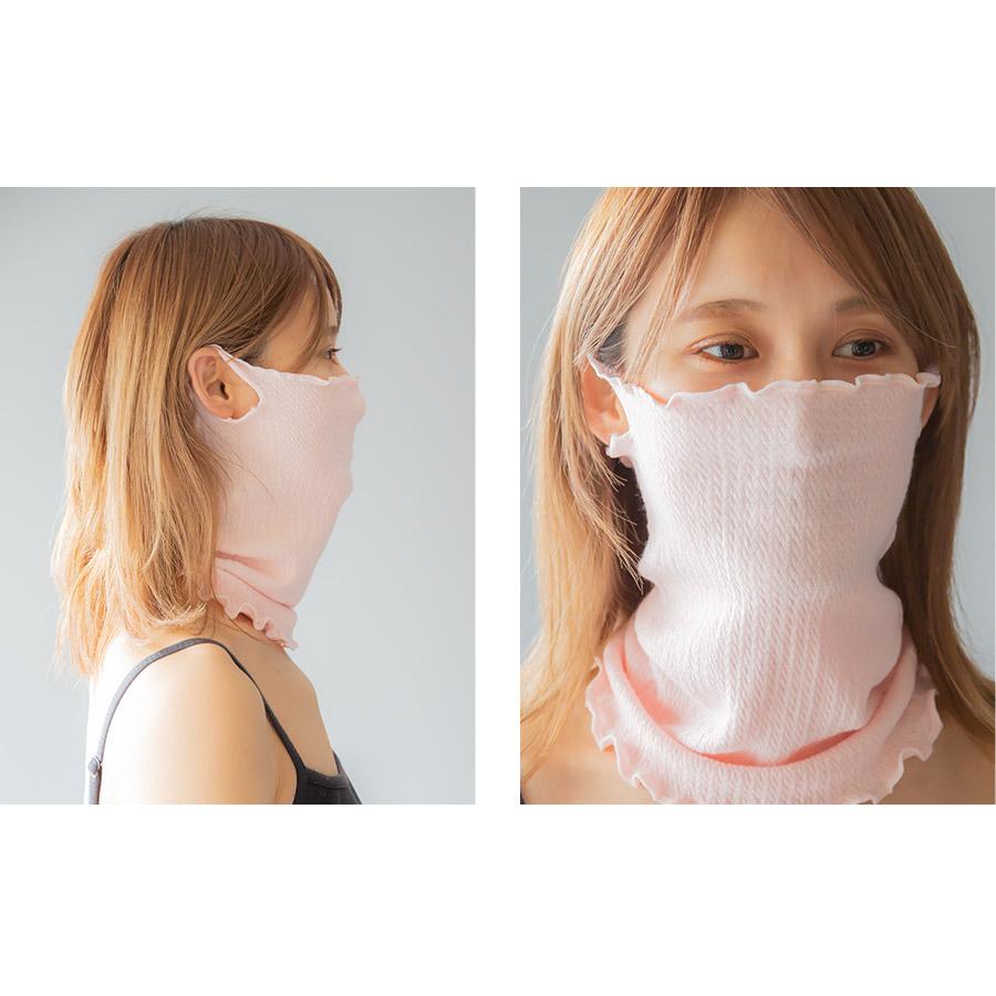 SOWAN（ソワン） もっちりシルクおやすみマスク ネックウォーマー 薄手