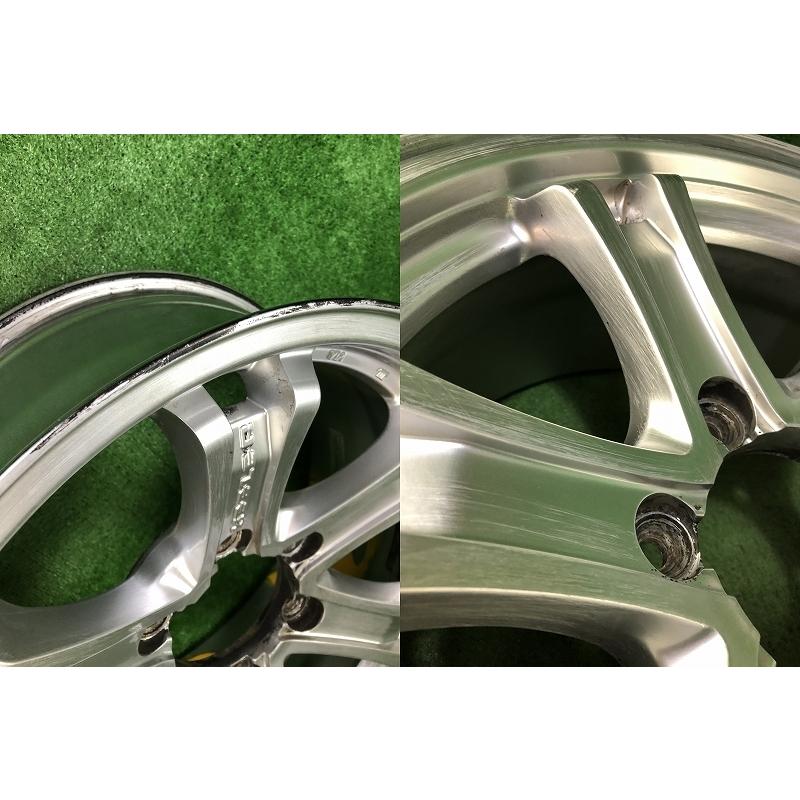 ☆17インチ 中古 Weds KEELER 社外 アルミホイール 4本 6穴 PCD139.7