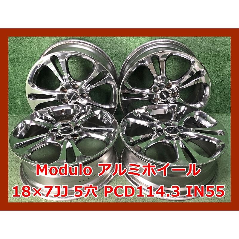☆18インチ ホンダ Modulo 中古 純正 アルミホイール 4本 5穴 PCD114.3 