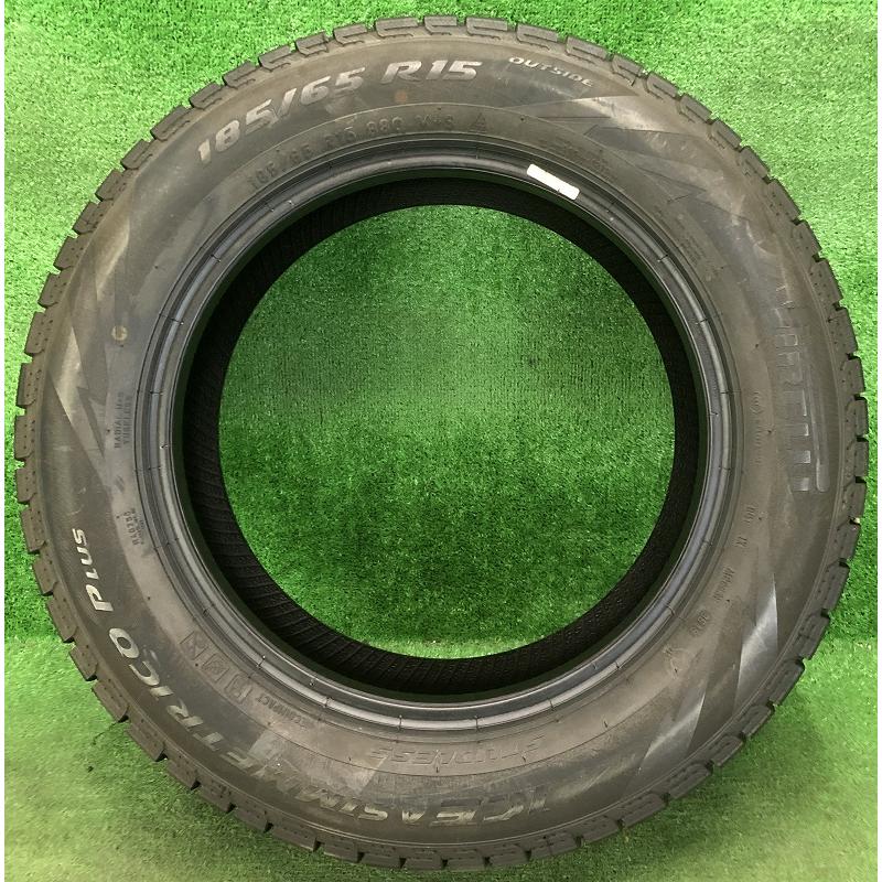 ★2019年製 185/65R15 88Q ピレリ ICE ASIMMETRICO PLUS 中古 スタッドレス 1本 15インチ★｜llkokusai｜04