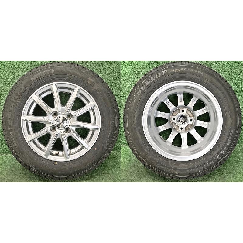 175/70R14・9分山以上スタッドレスタイヤ アルミホイール4本セット・