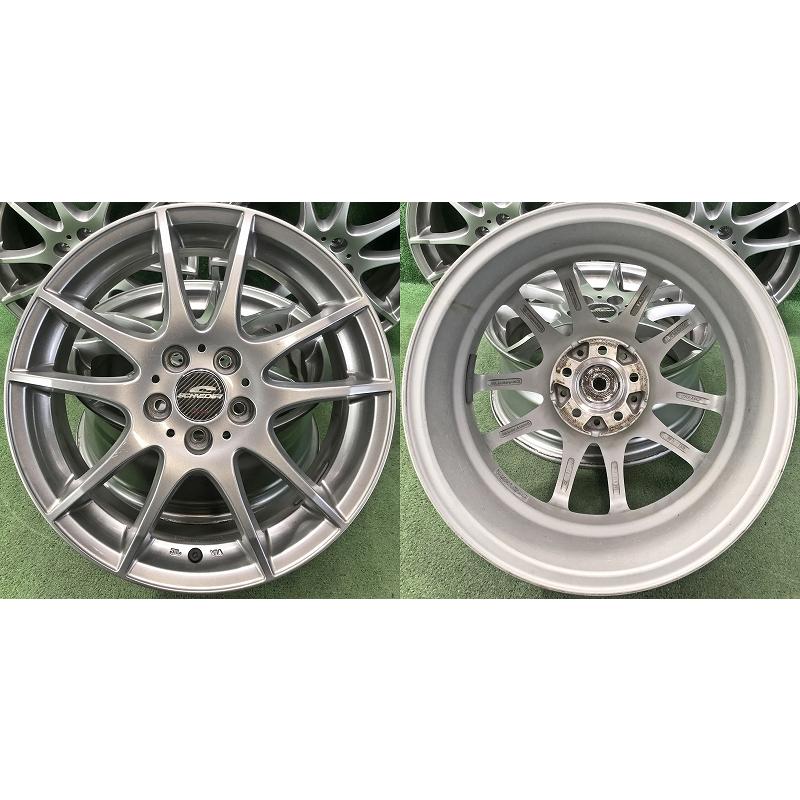 ☆16インチ SCHNEIDER 社外 中古 アルミホイール 4本 5穴 PCD100 IN48 