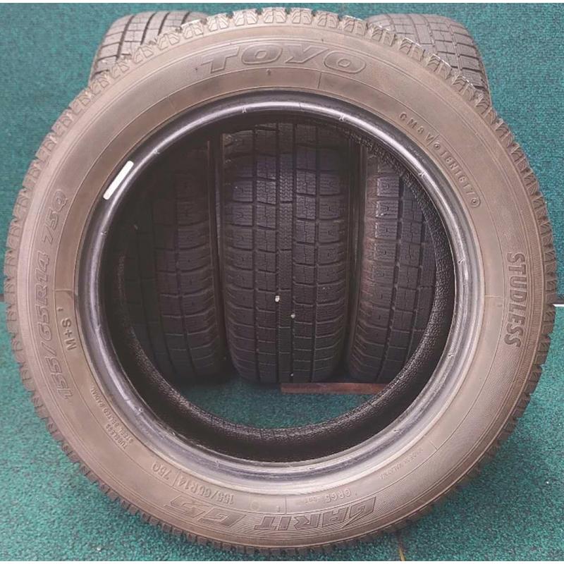 GARIT ☆2017年製 155/65R14 75Q TOYO G5 中古 スタッドレスタイヤ 4本