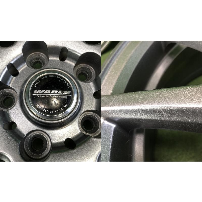☆15インチ WAREN 社外 中古 アルミホイール 4本 5穴 PCD:114.3 IN53