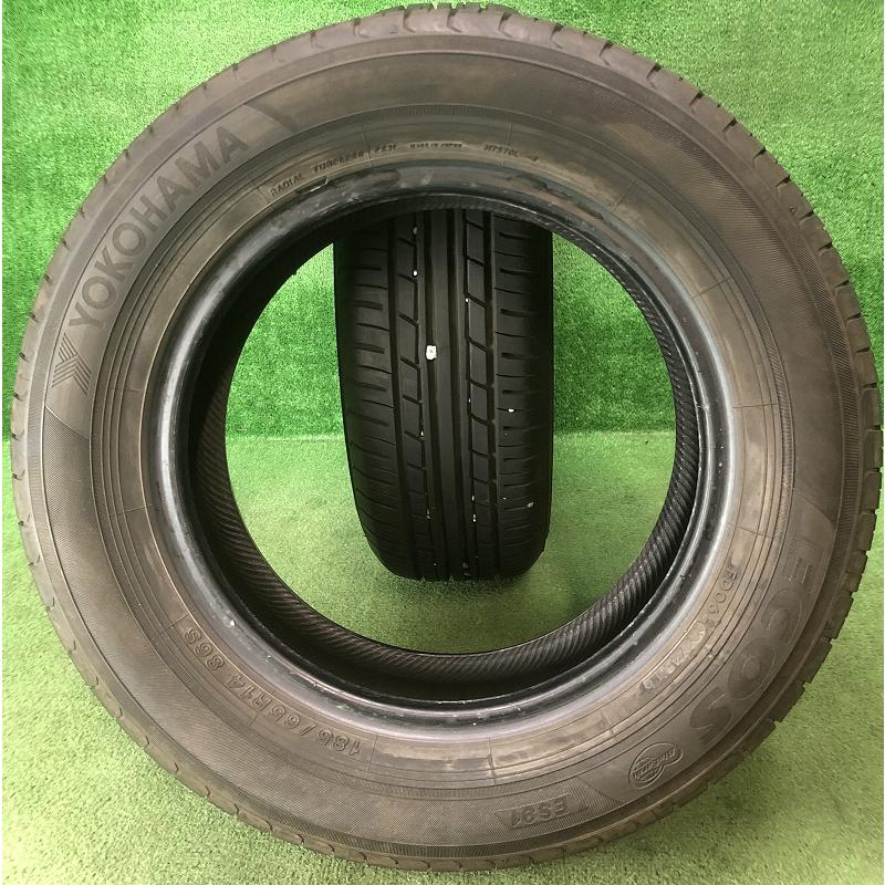 ECOS ☆2018年製 185/65R14 86S YOKOHAMA ES31 中古 夏タイヤ 2本 14 