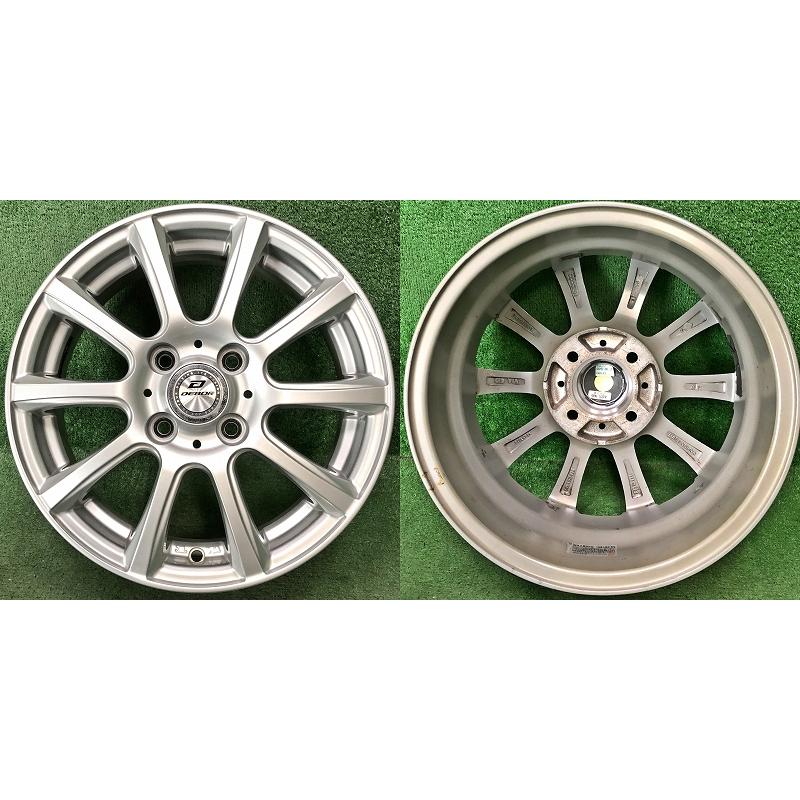 ☆14インチ DEBOR 中古 社外 アルミホイール 4本 4穴 PCD:100 IN45