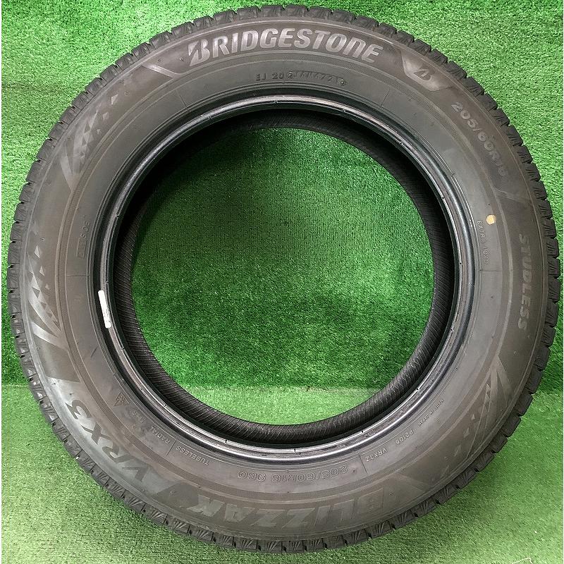 ブリザック ☆2021年製 205/60R16 96Q ブリヂストン BLIZZAK VRX3 中古