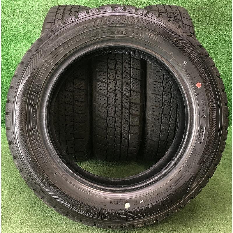 ★2022年製 155/65R13 73Q ダンロップ WINTER MAXX WM02 中古 スタッドレスタイヤ 4本 13インチ★｜llkokusai｜04