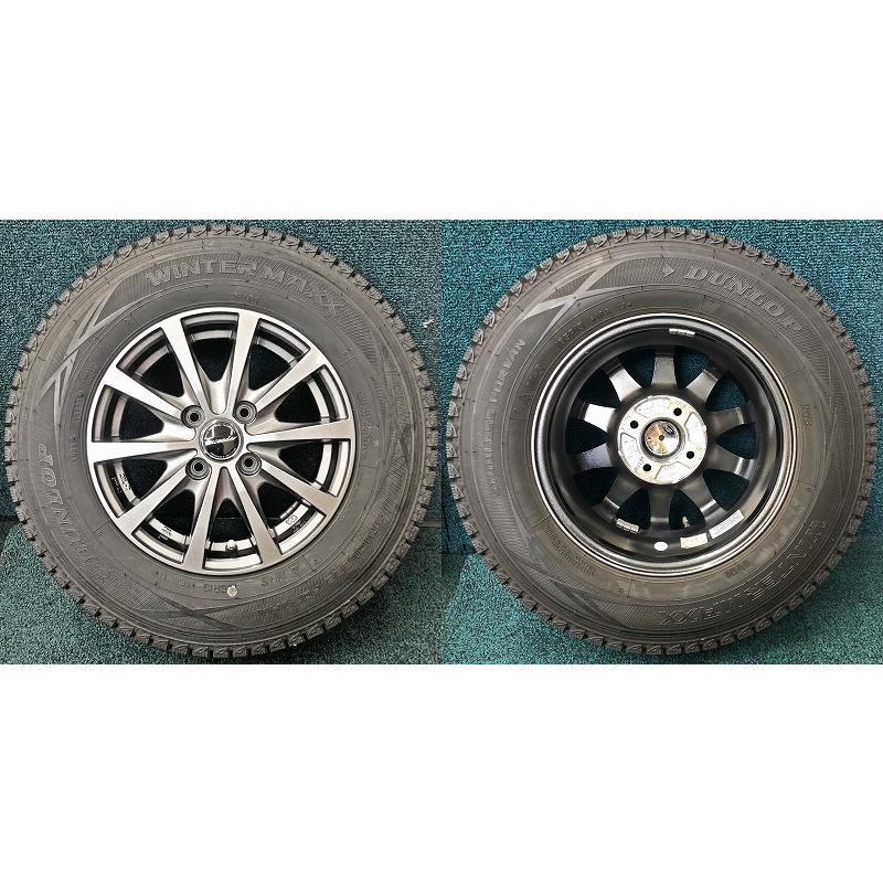WINTER MAXX 2020製 165R13 6PR LT ダンロップ SV01 中古 スタッドレス