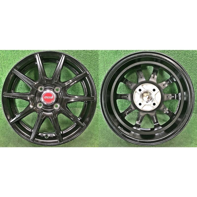 ☆14インチ BADX (バドックス) DOS RB-10 中古 社外 アルミホイール 4 