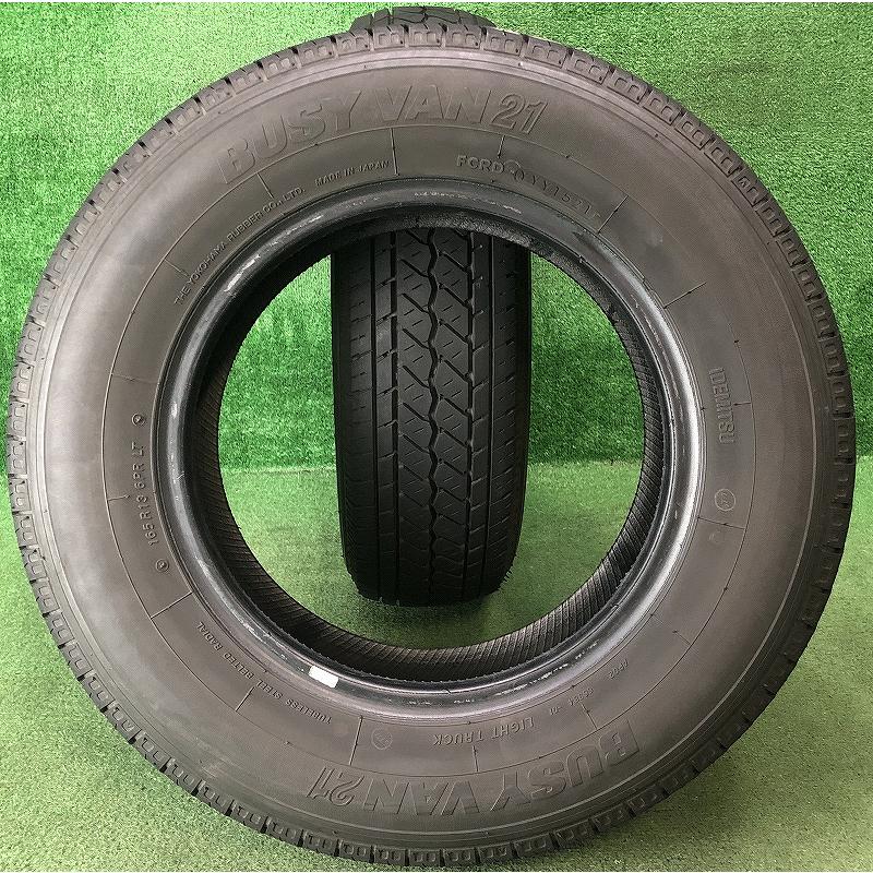 出光（Idemitsu） ☆2021年製 165R13 6PR LT BUSY VAN21 中古 夏タイヤ