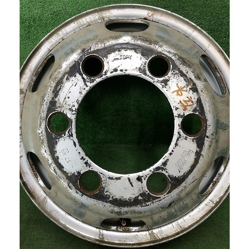 ☆16インチ 中古 鉄ホイール 4本 6穴 PCD:115 IN120 ハブ165mm 