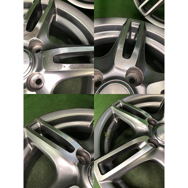 ☆15インチ e:vance 中古 社外 アルミホイール 4本 4穴 PCD:100 IN43 