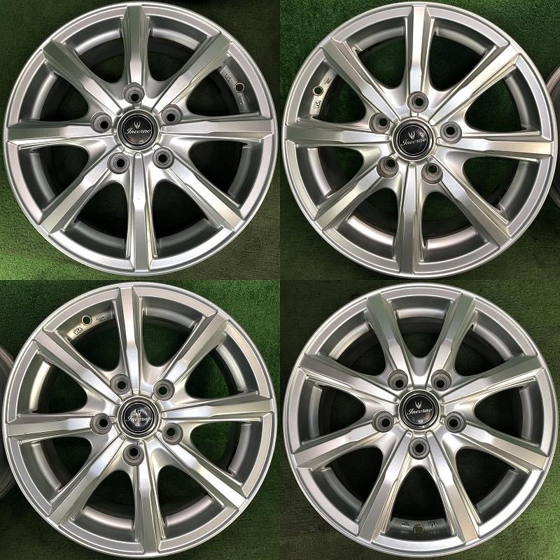 ☆15インチ Inverno 中古 社外 アルミホイール 4本 5穴 PCD:114.3 IN53 