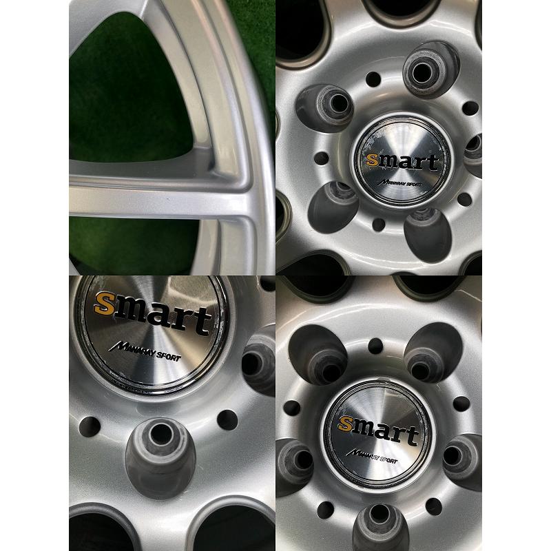 ☆16インチ MANARAY SPORT Smart 中古 社外 アルミホイール 4本 5穴 