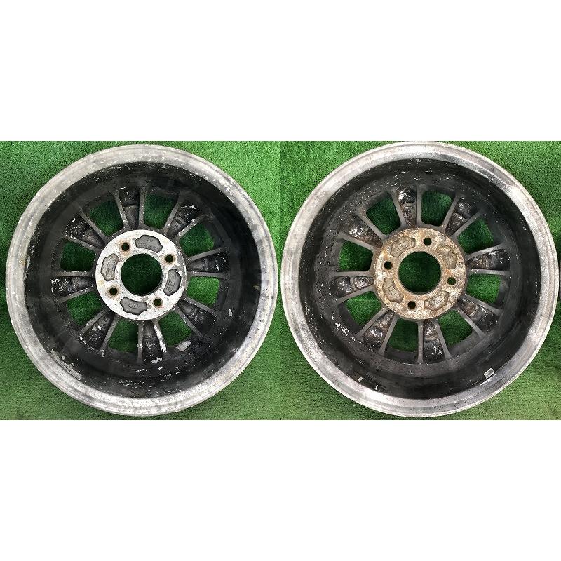 ☆14インチ MAGROAD 中古 社外 アルミホイール 2本 4穴 PCD:114.3 IN20 