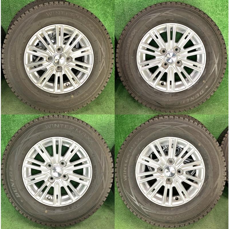 WINTER MAXX 165R13 6PR LT ダンロップ SV01 中古 スタッドレス/中古 