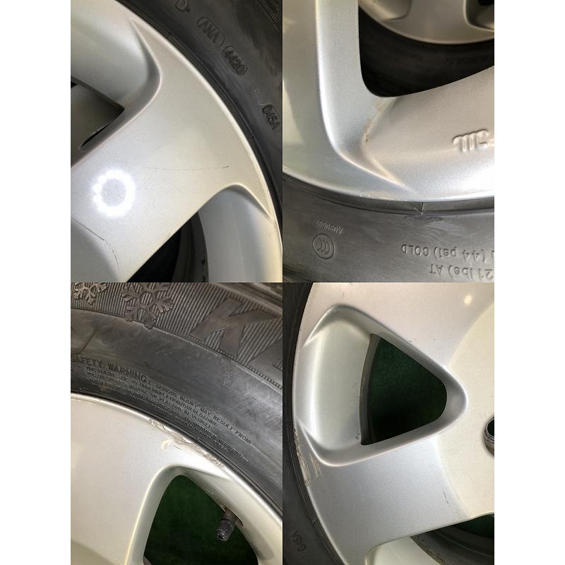 2020年製 205/65R16 95Q KENDA KR36 中古 スタッドレス/中古 日産 純正 アルミホイール付 4本 5穴 PCD:114.3 IN45の画像