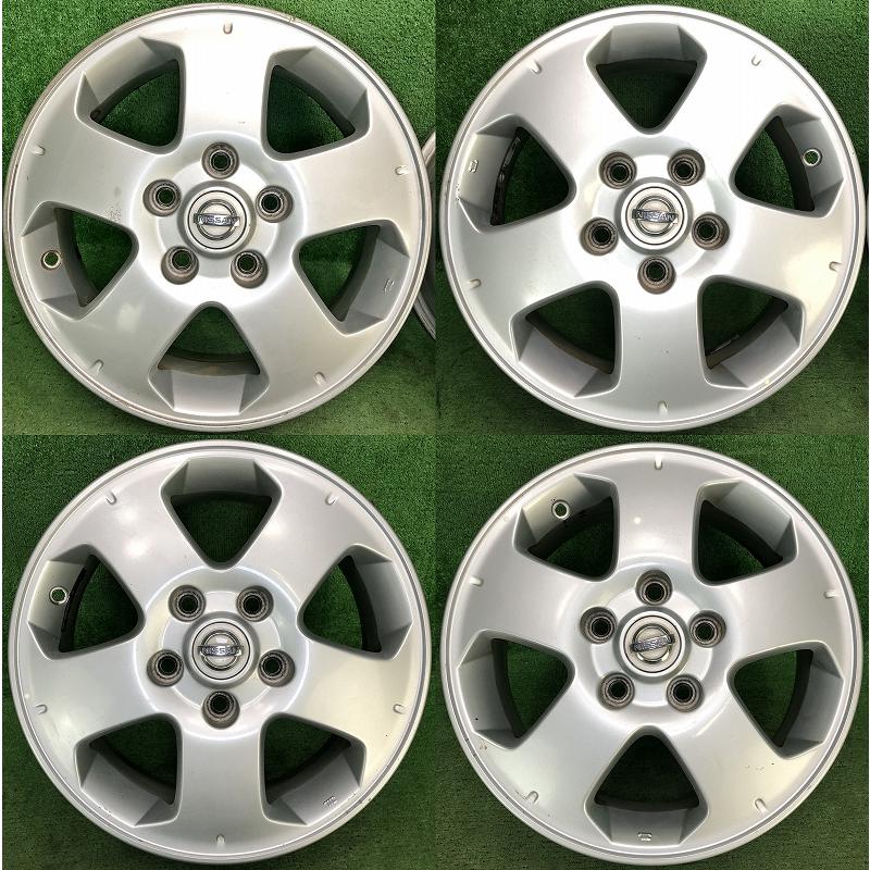 日産（NISSAN） ☆15インチ 純正 中古 アルミホイール 4本 5穴 PCD