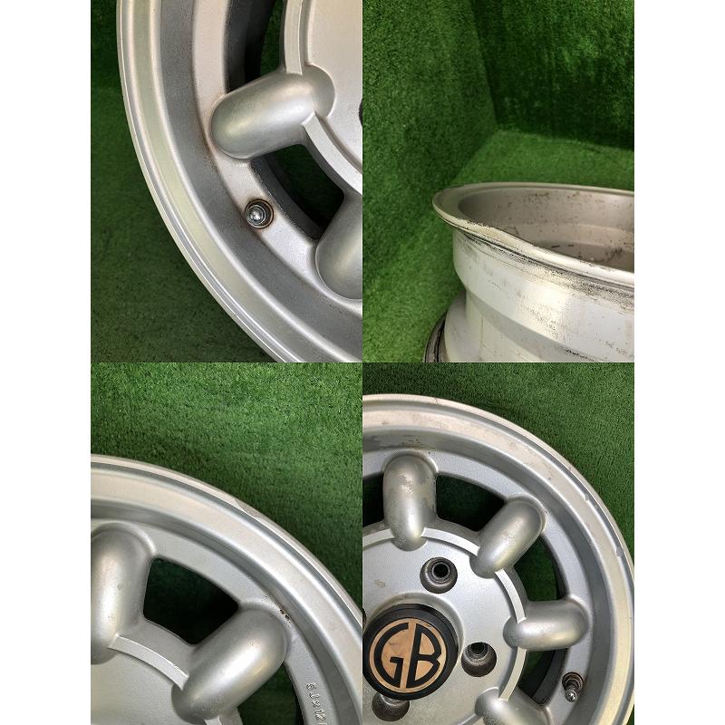 ☆12インチ GB(ローバーミニ専用) 中古 社外 アルミホイール 4本 4穴 